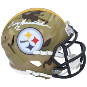 Terry Bradshaw Pittsburgh Steelers signierter Riddell CAMO Alternate Speed ​​Mini Helm