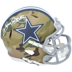 Tony Dorsett Dallas Cowboys signierter Riddell CAMO Alternate Speed ​​Mini-Helm