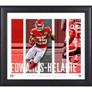 Clyde Edwards-Helaire Kansas City Chiefs Gerahmte 15″ x 17″ Spielerpanel-Collage