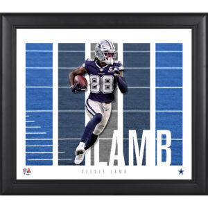 CeeDee Lamb Dallas Cowboys Gerahmte Spielerpanel-Collage, 15 x 17 Zoll