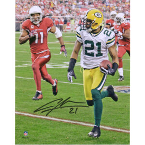 Autogrammfoto von Charles Woodson, Green Bay Packers, 20,3 x 25,4 cm, Interception Return