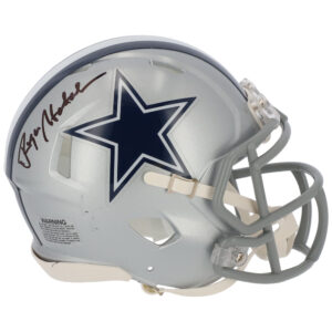 Roger Staubach, Dallas Cowboys, signierter Riddell Speed ​​Mini-Helm