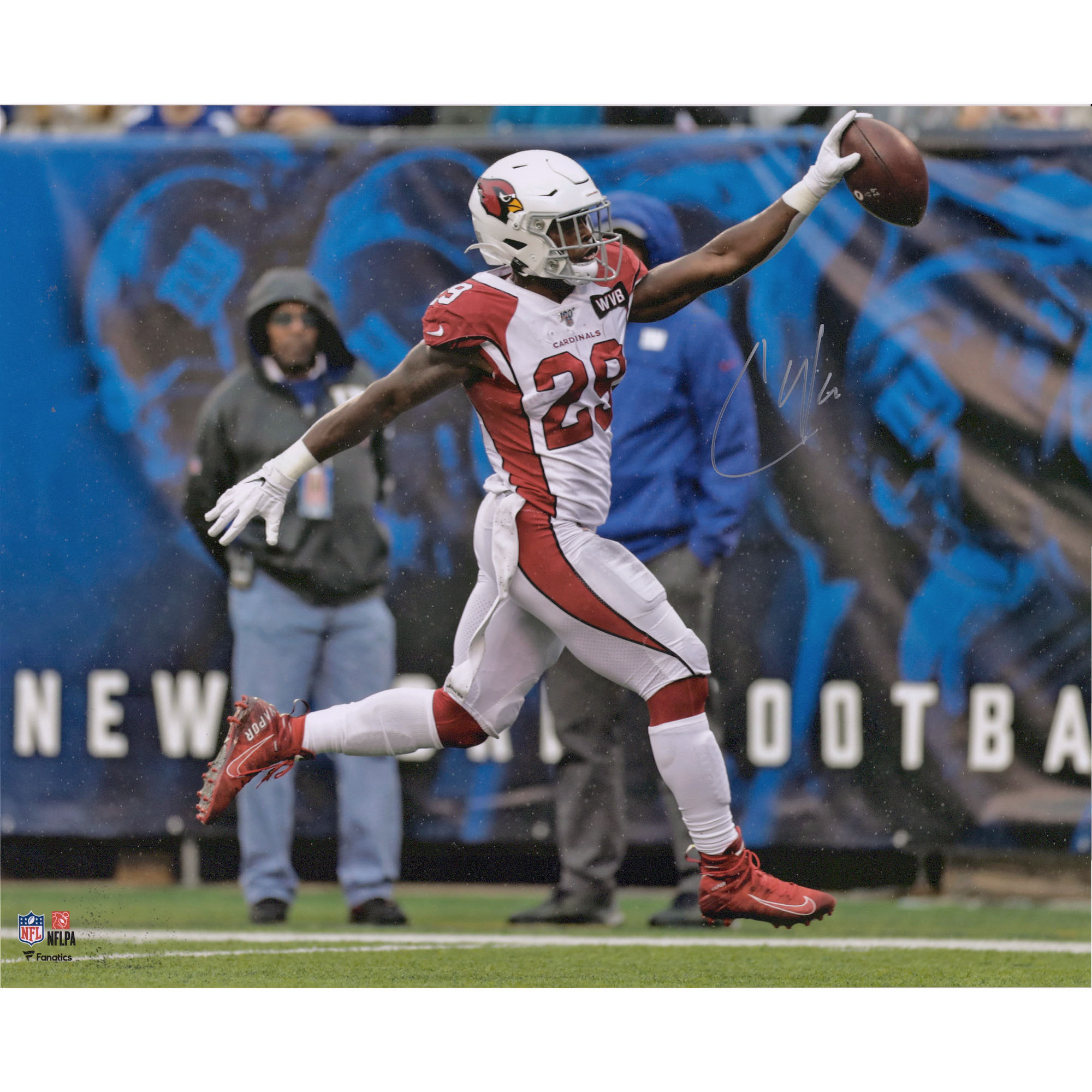 Chase Edmonds Arizona Cardinals signiertes 16″ x 20″ Jubiläumsfoto