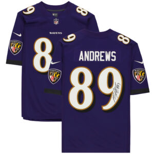 Von Mark Andrews signiertes lila Nike-Trikot der Baltimore Ravens (limitiert)