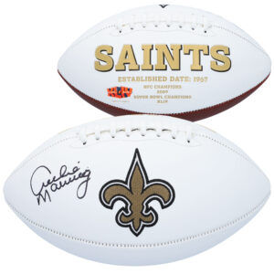 Archie Manning New Orleans Saints signierter Jarden White Panel Football