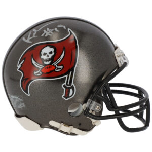 Keyshawn Johnson Tampa Bay Buccaneers signierter Riddell Throwback 1997 – 2013 Minihelm