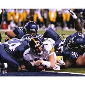 Signiertes Super Bowl XL-Touchdown-Foto von Ben Roethlisberger (Pittsburgh Steelers), 16 x 20 Zoll