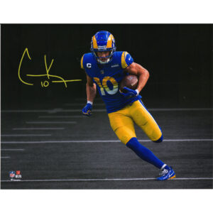 Cooper Kupp Los Angeles Rams signiertes 11″ x 14″ Royal Jersey Running Spotlight Foto