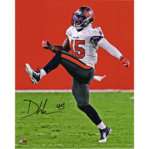 Von Devin White signiertes Jubiläumsfoto der Tampa Bay Buccaneers, 16 x 20 Zoll