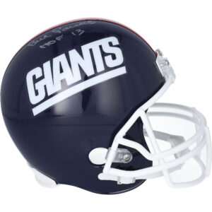 Von Bill Parcells signierter Riddell Throwback VSR4-Replika-Helm der New York Giants mit der Aufschrift „HOF 13“