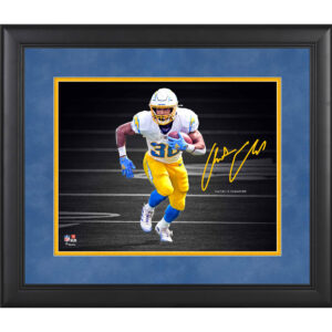 Austin Ekeler Los Angeles Chargers Gerahmtes 11 x 14 Zoll Spotlight-Foto – Faksimile-Signatur