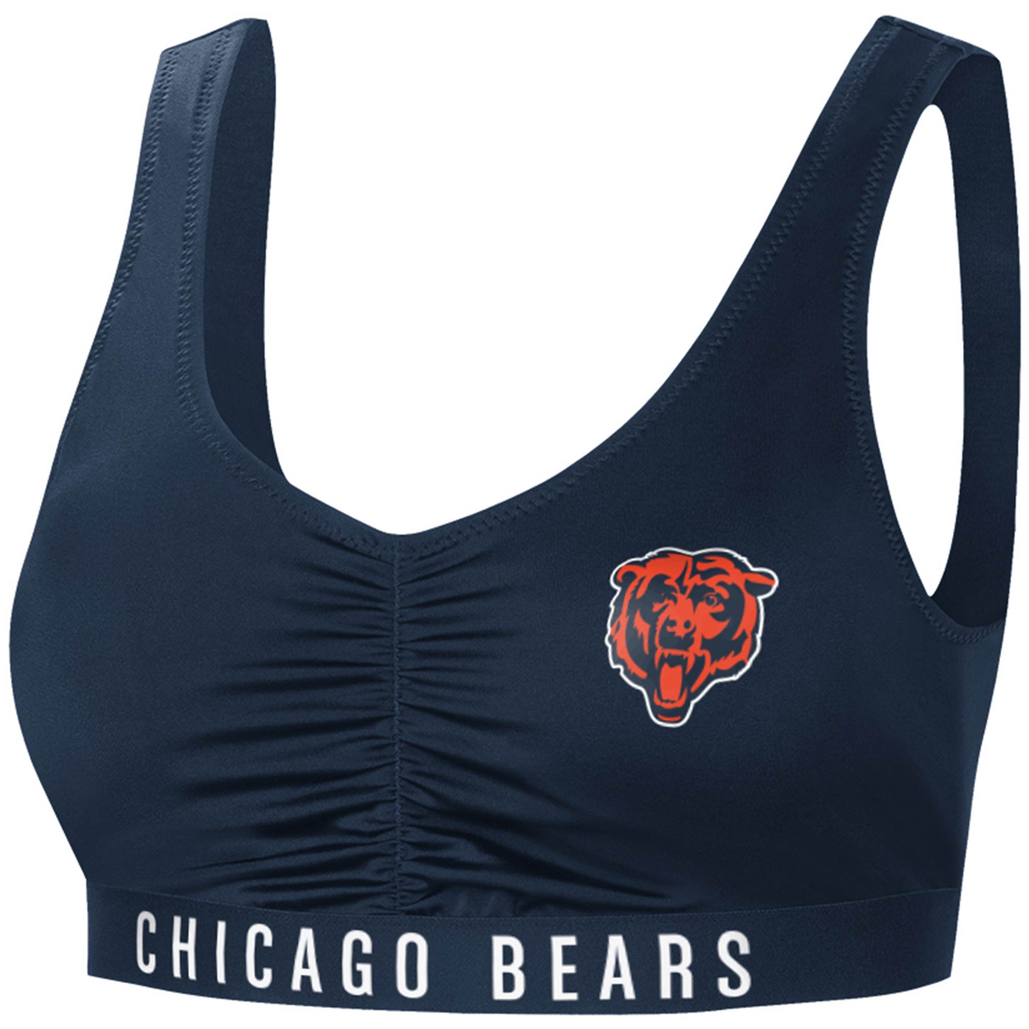 Women’s G-III 4Her by Carl Banks Navy Chicago Bears All-Star Bikini Top