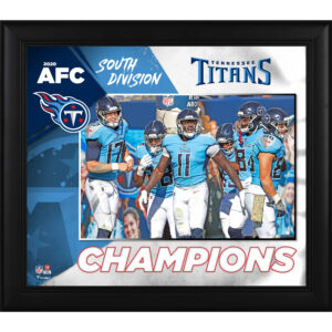 Tennessee Titans – gerahmte Collage der Champions der AFC South Division 2020, 15 x 17 Zoll