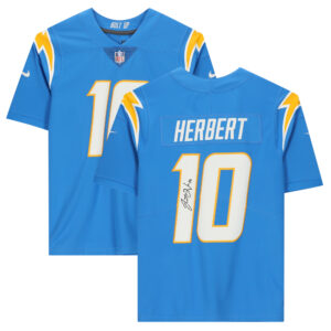 Justin Herbert – Handsigniertes, puderblaues Nike-Limited-Trikot von den Los Angeles Chargers