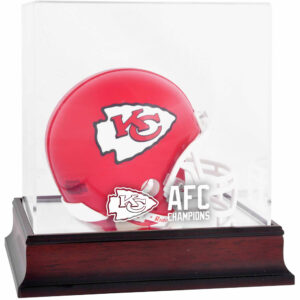 Kansas City Chiefs 2020 AFC Champions Mini-Vitrine mit Mahagoni-Logo