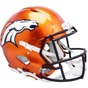 Denver Broncos – Riddell FLASH – Alternate Revolution Speed ​​– Authentischer Footballhelm, unsigniert
