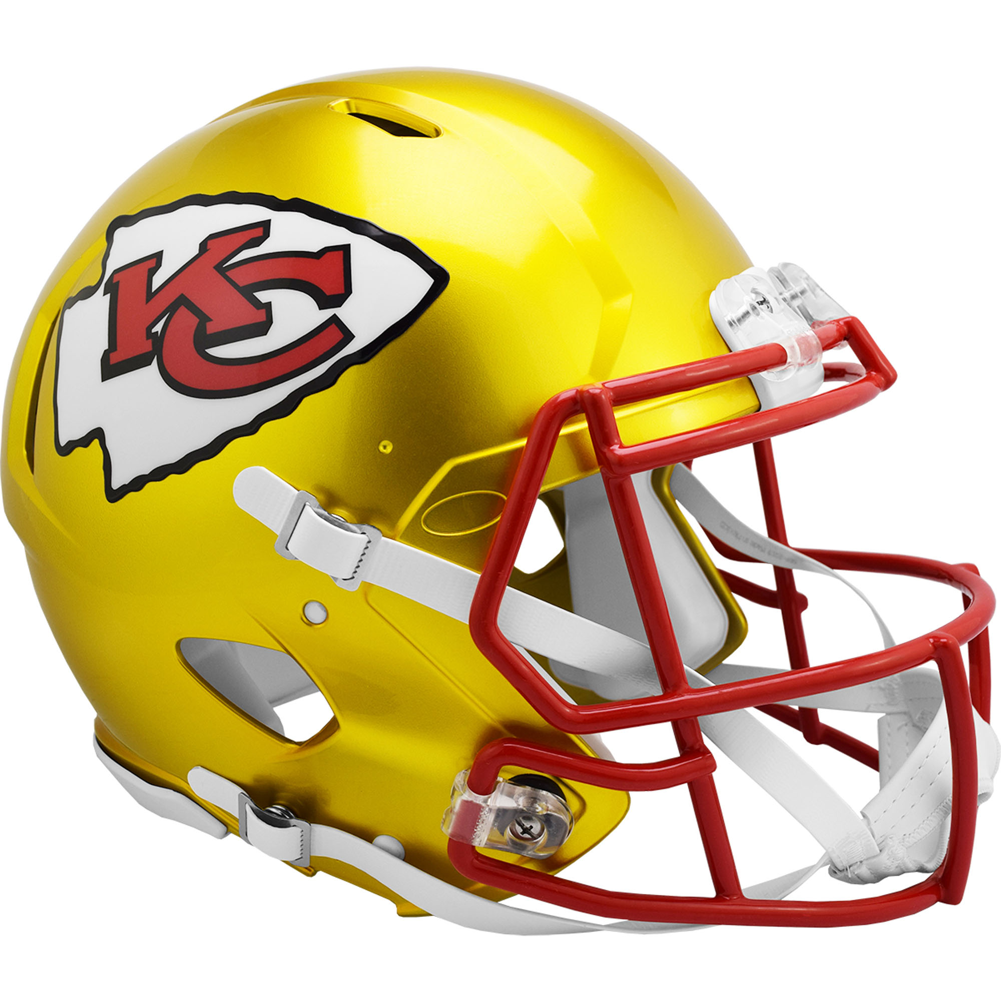 Kansas City Chiefs – unsignierter Riddell FLASH Alternate Revolution Speed ​​Authentic Footballhelm