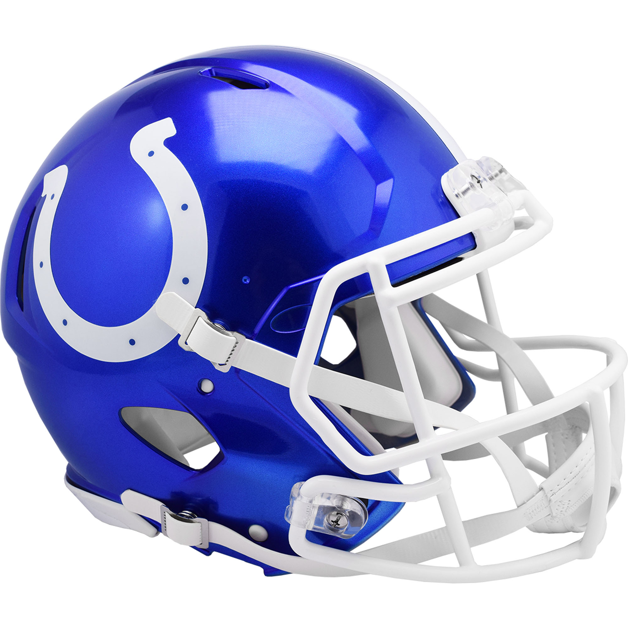 Indianapolis Colts – unsignierter Riddell FLASH Alternate Revolution Speed ​​Authentic Footballhelm