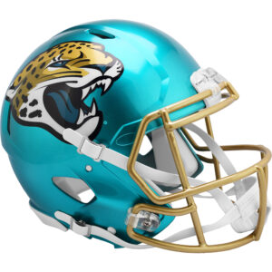 Jacksonville Jaguars – Riddell FLASH, alternativer Revolution Speed, authentischer Footballhelm, unsigniert
