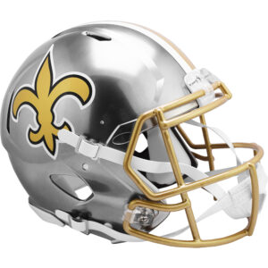 New Orleans Saints – Riddell FLASH, alternativer Revolution Speed, authentischer Footballhelm, unsigniert