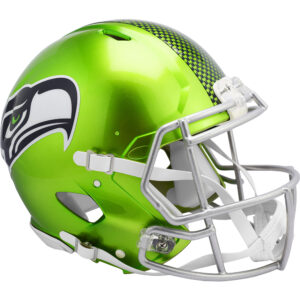 Seattle Seahawks – Riddell FLASH, alternativer Revolution Speed, authentischer Footballhelm, unsigniert