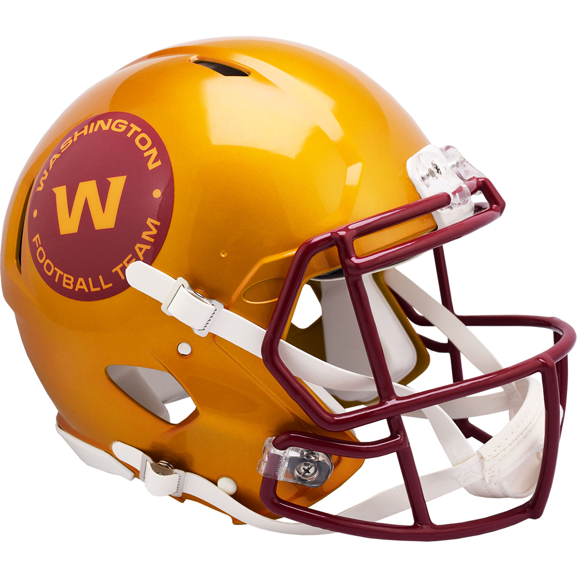 Washington Football Team, unsignierter Riddell FLASH Alternate Revolution Speed ​​Authentic Football Helm