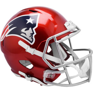 New England Patriots – unsignierter Riddell FLASH Alternate Revolution Speed ​​Replica Footballhelm