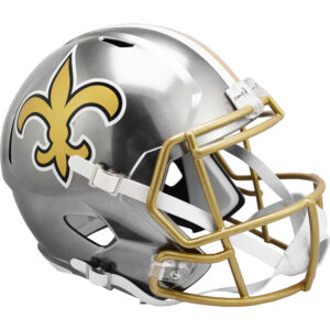 New Orleans Saints – unsignierter Riddell FLASH Alternate Revolution Speed ​​Replica Footballhelm