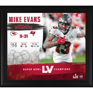 Mike Evans Tampa Bay Buccaneers gerahmte 15″ x 17″ Super Bowl LV Champions Collage