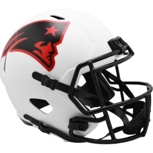 New England Patriots Riddell LUNAR Alternate Revolution Speed ​​Display Replika Footballhelm
