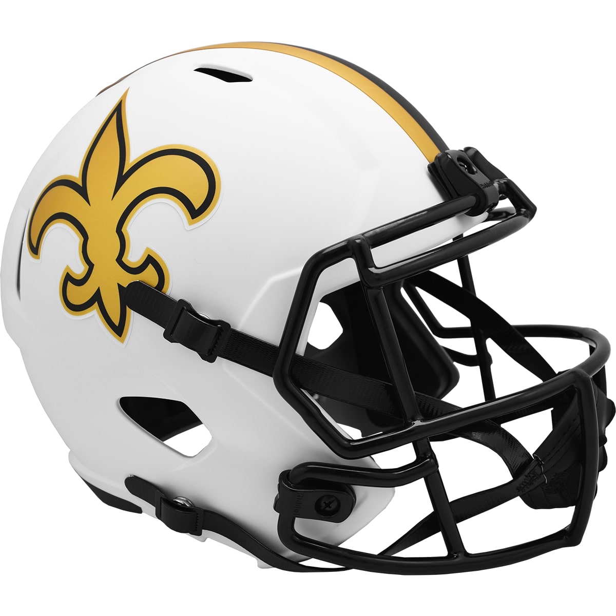 New Orleans Saints Riddell LUNAR Alternate Revolution Speed ​​Display Replik Footballhelm