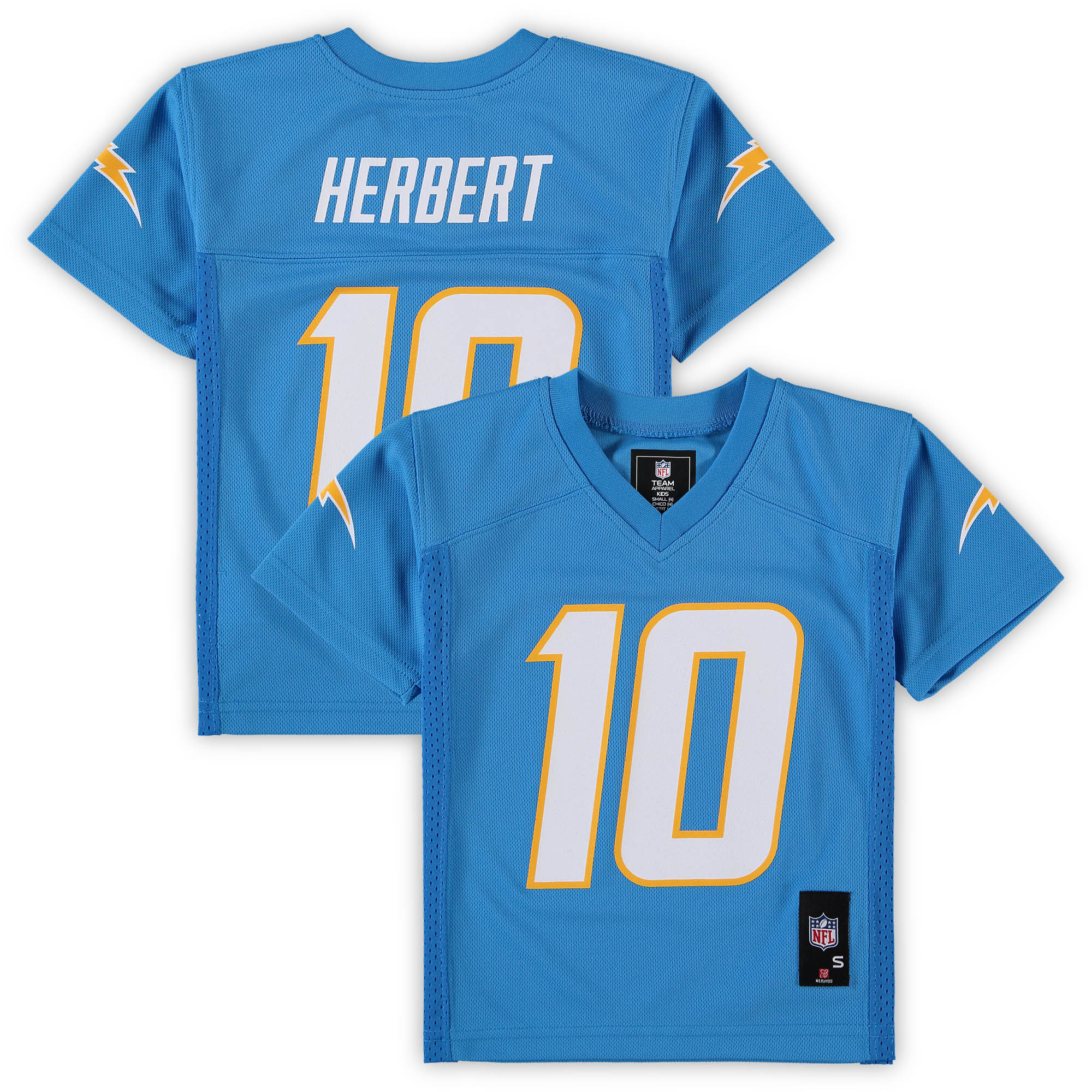 Vorschule Justin Herbert Powder Blue Los Angeles Chargers Replica Spielertrikot