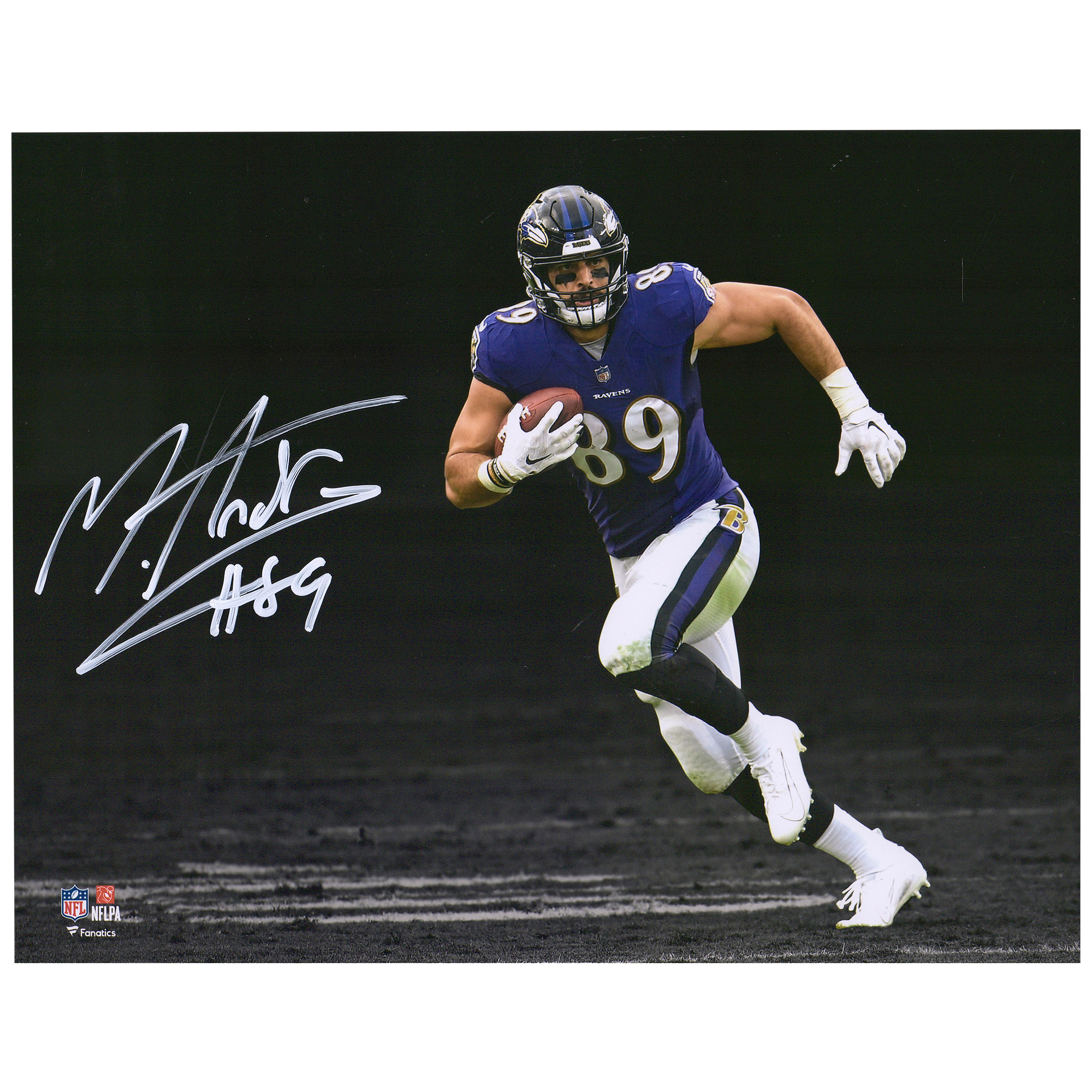 Signiertes Spotlight-Foto von Mark Andrews, Baltimore Ravens, 11 x 35,6 cm, limitierte Auflage von 89 Stück