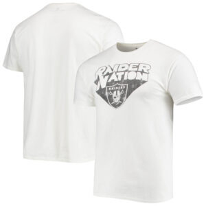 Herren Junk Food Weißes Las Vegas Raiders Lokales T-Shirt