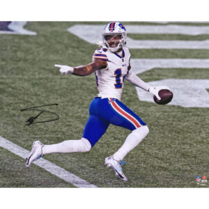 Signiertes Foto von Stefon Diggs, Buffalo Bills, 16 x 20 Zoll, Touchdown gegen die New England Patriots