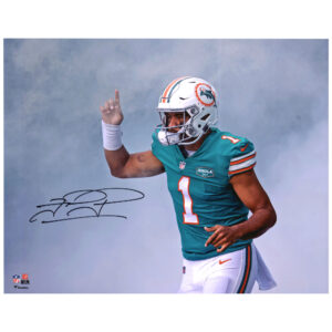 Tua Tagovailoa, Miami Dolphins, signiertes 16 x 20 Zoll großes Spielervorstellungsfoto