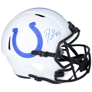 Shaquille Leonard Indianapolis Colts signierter Riddell Lunar Speed-Replika-Helm