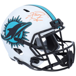 Tua Tagovailoa Miami Dolphins signierter Riddell Lunar Speed ​​Replica-Helm