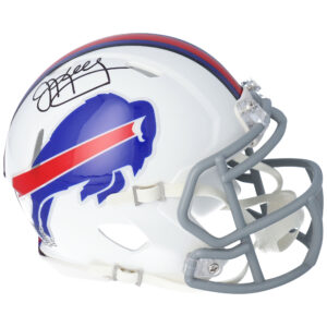 Jim Kelly – Signierter Riddell Speed ​​Mini-Helm von den Buffalo Bills