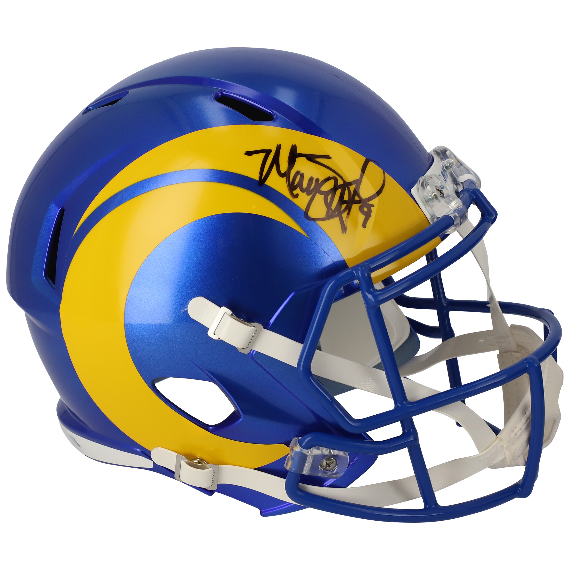 Matthew Stafford Los Angeles Rams signierter Riddell Speed-Replika-Helm