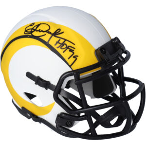 Eric Dickerson Los Angeles Rams signierter Riddell Lunar Eclipse Alternate Speed ​​Mini-Helm mit „HOF 99“-Aufschrift