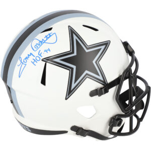 Tony Dorsett Dallas Cowboys signierter Riddell Lunar Eclipse Alternate Speed ​​Replica-Helm mit „HOF 94“-Aufschrift