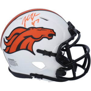 John Lynch Denver Broncos signierter Riddell Lunar Eclipse Alternate Speed ​​Mini-Helm