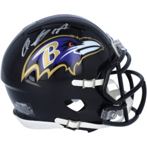Rashod Bateman Baltimore Ravens signierter Riddell Speed ​​Mini-Helm