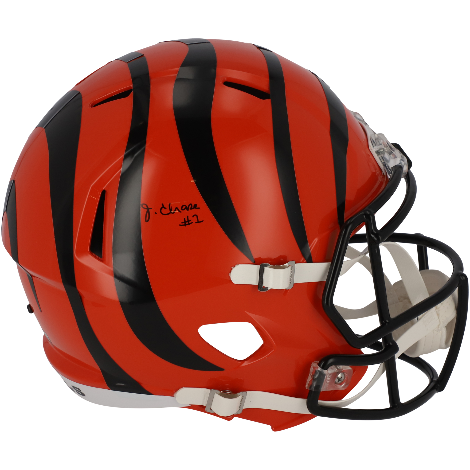 Ja’Marr Chase Cincinnati Bengals signierter Riddell Speed-Replika-Helm
