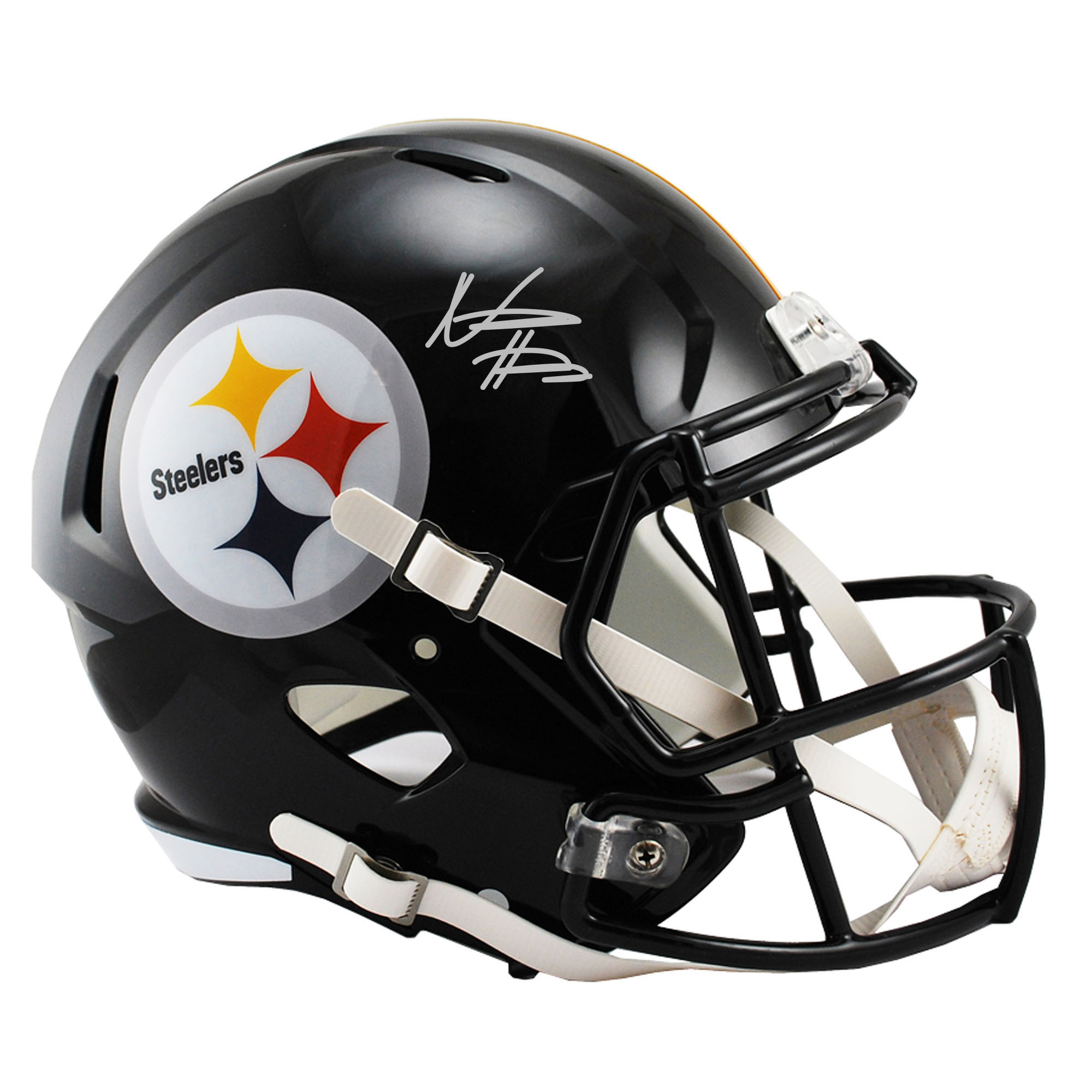 Najee Harris Pittsburgh Steelers Fanatics Authentischer, signierter Riddell Speed-Replika-Helm