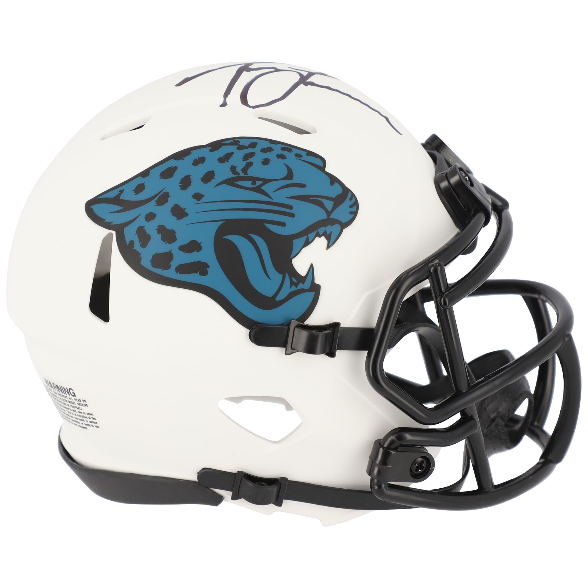 Trevor Lawrence Jacksonville Jaguars signierter Riddell Lunar Eclipse Alternate Speed ​​Mini-Helm