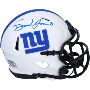 Daniel Jones New York Giants signierter Riddell Lunar Eclipse Alternate Speed ​​Mini-Helm