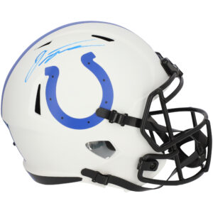 Jonathan Taylor Indianapolis Colts signierter Riddell Lunar Eclipse Alternate Speed ​​Replica Helm