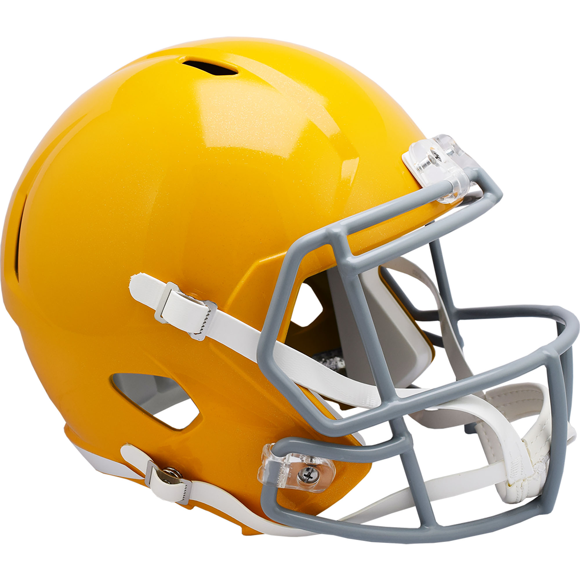 Riddell Green Bay Packers 2021 Saison Throwback Logo Speed ​​Replica Footballhelm